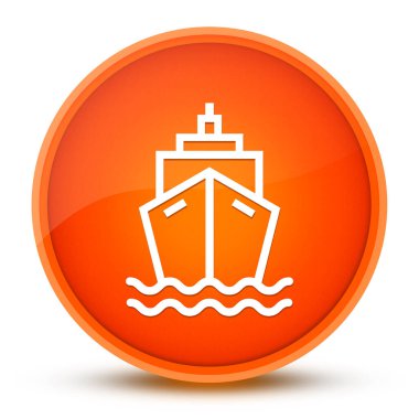 Lüks parlak turuncu yuvarlak düğmeli gemi soyut çizimi