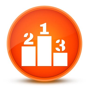 Podyum lüks turuncu yuvarlak düğmeli soyut illüstrasyon