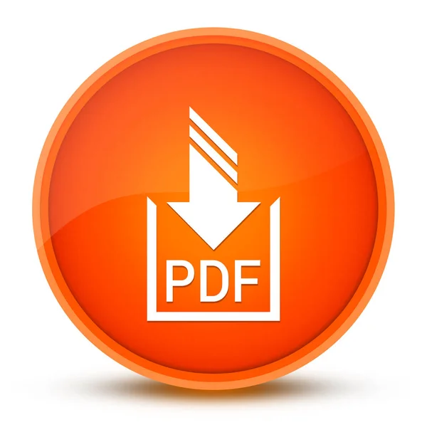 PDF document download luxurious glossy orange round button abstract illustration