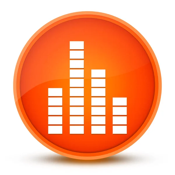 Equalizer Luxurious Glossy Orange Button Abstract Illustration — Stock Photo, Image