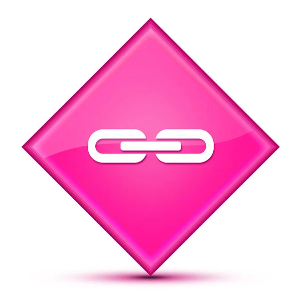분홍색 다이아몬드 버튼에 아이콘 추상화 일러스트 — 스톡 사진