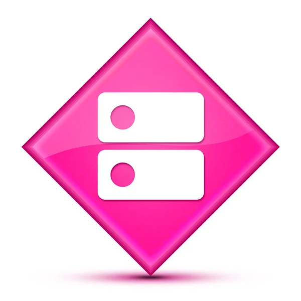 Dns Pictogram Geïsoleerd Luxe Golvende Roze Diamant Knop Abstracte Illustratie — Stockfoto