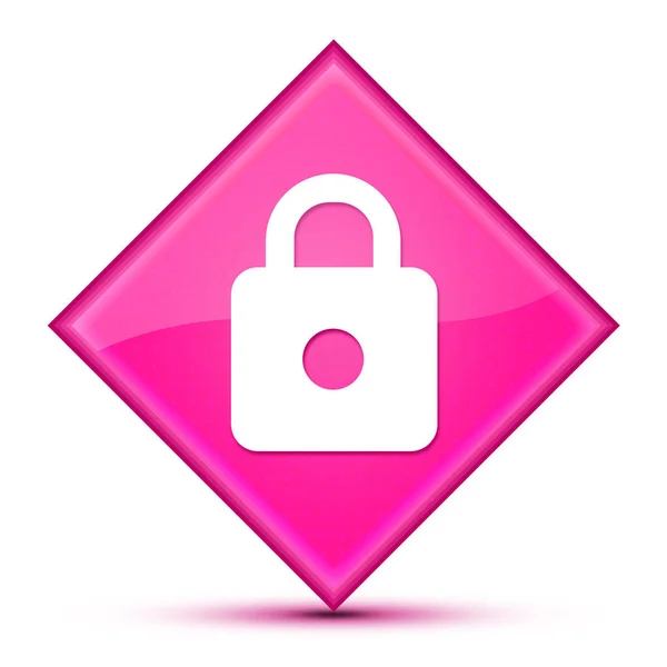 Https Symbol Isoliert Auf Luxuriösem Rosa Diamanten Knopf Abstrakte Illustration — Stockfoto