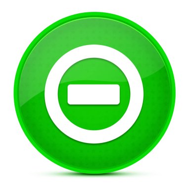 HATA estetik parlak yeşil yuvarlak düğme soyut illüstrasyon