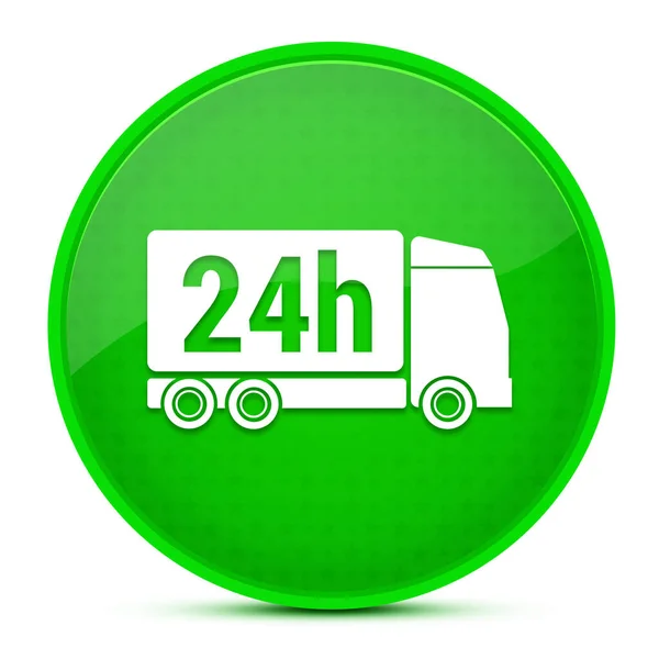 Delivery Aesthetic Glossy Green Button Abstract Illustration — Stock Photo, Image