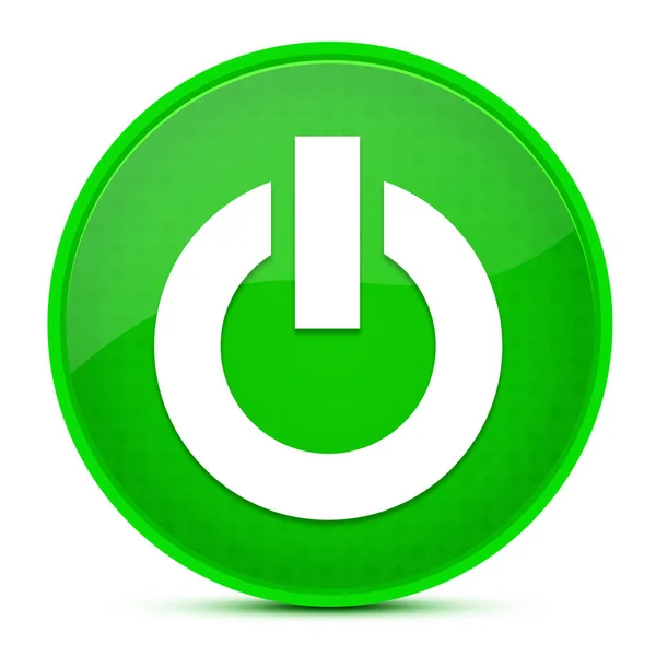 Silnik Start Estetyczny Błyszczący Zielony Okrągły Przycisk Abstrakcyjny Ilustracja — Zdjęcie stockowe