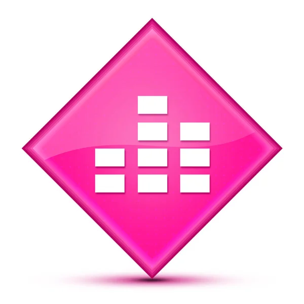 Equalizer Icon Isolated Luxurious Wavy Pink Diamond Button Abstract Illustration — Stock Photo, Image