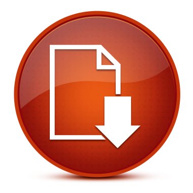 Estetik parlak kahverengi yuvarlak düğme soyut illüstrasyonunu indir