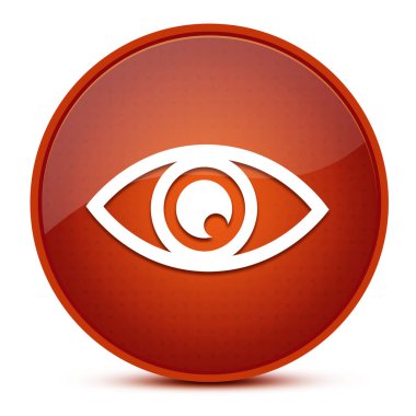 Göz estetiği parlak kahverengi yuvarlak düğme soyut çizim