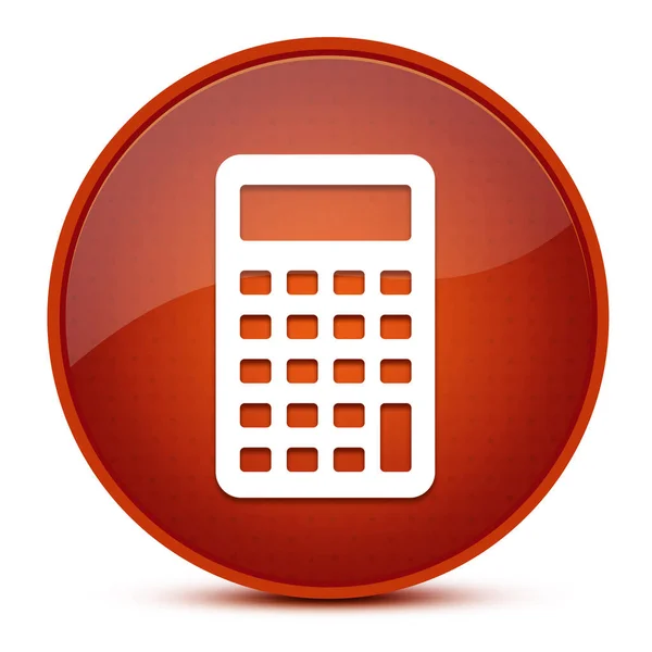 Calculator Esthetische Glanzend Bruin Ronde Knop Abstracte Illustratie — Stockfoto