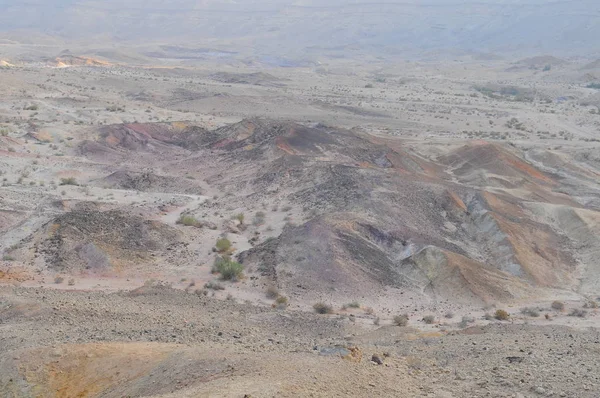 Paesaggio Desertico All Alba Escursionismo Deserto Parte Israele National Trail — Foto Stock