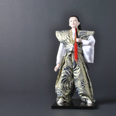 Geleneksel Japon bebek. İzole