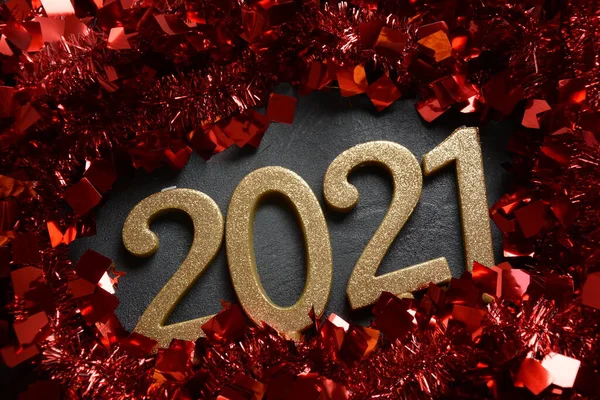Anul Nou Fericit 2021 Fundal — Fotografie, imagine de stoc