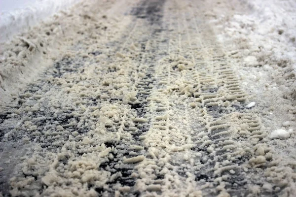 Kar buz yol parça lastik lastik yazdırma