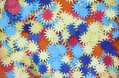Quilling, quilling quilling bir çocuk oluşturma işlemi için boş bırakın. Film doku, Unfocusedv
