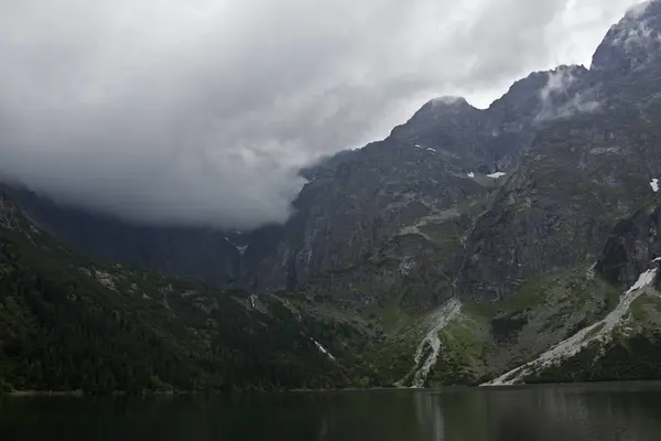 Polacco Montagne Tatra Morskie Oko Lago — Foto Stock