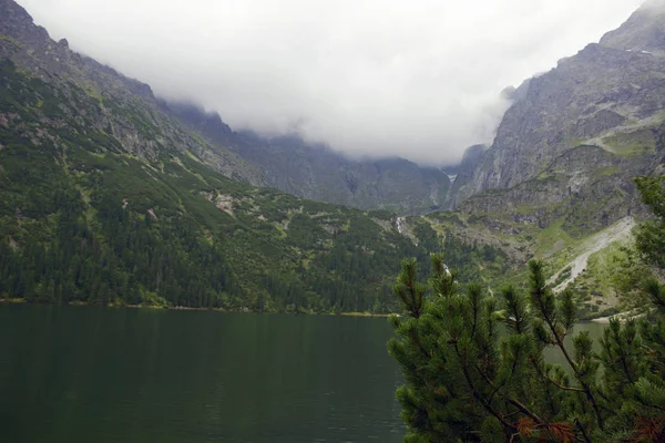 Polacco Montagne Tatra Morskie Oko Lago — Foto Stock
