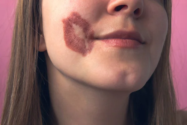 키스하는 여자의 초상화 동성애 — 스톡 사진