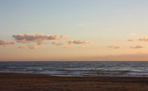 Panorama Romantique Rêveur Mer Versilia Toscane Une Journée Paisible Malgré — Photo