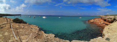 formentera Balear Adaları için güzel bir plaj cala saona