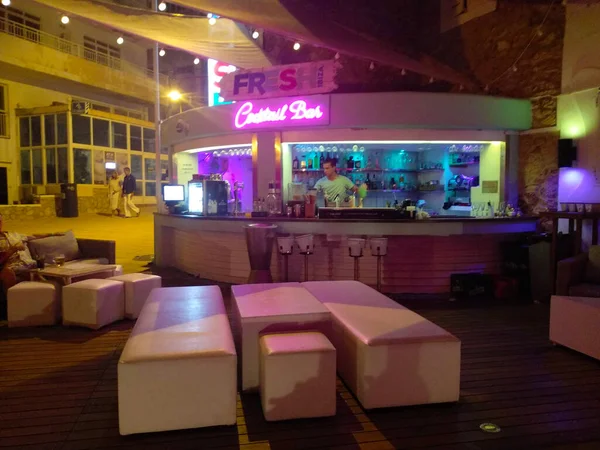 Verlassener Balearen Nachtklub Eines Abends Ibiza Einer Spanischen Bar — Stockfoto