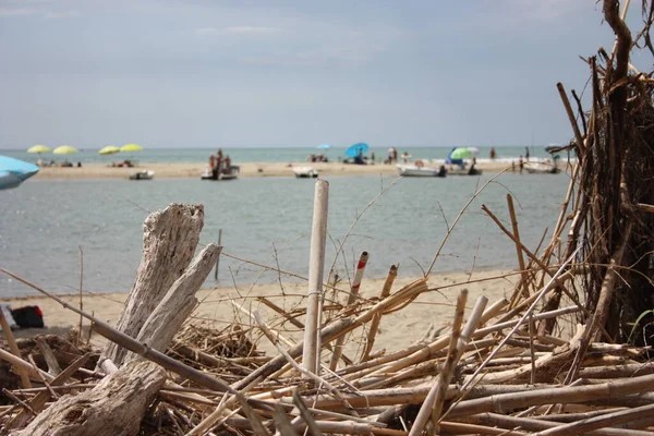 Clean Sea Sandy Summer Beach Pisa Tuscany — Stock Photo, Image