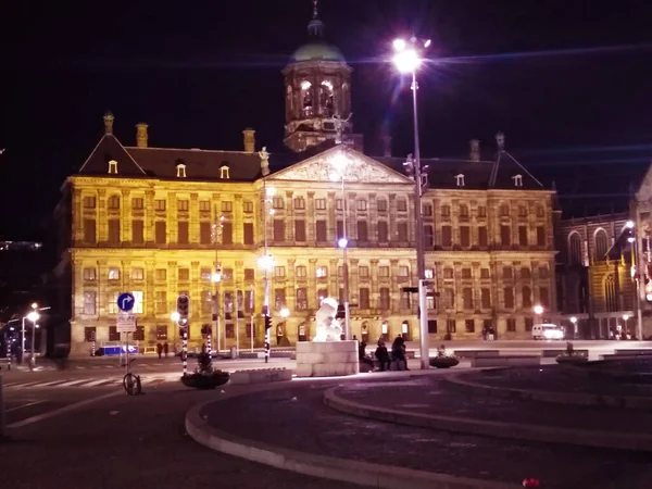 Paleizen Structuren Van Centraal Amsterdam — Stockfoto