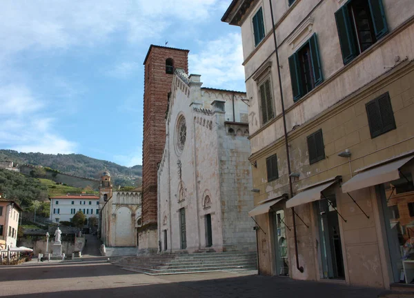 Antigua Torre Medieval Pietrasanta Una Ciudad Arte Toscana —  Fotos de Stock