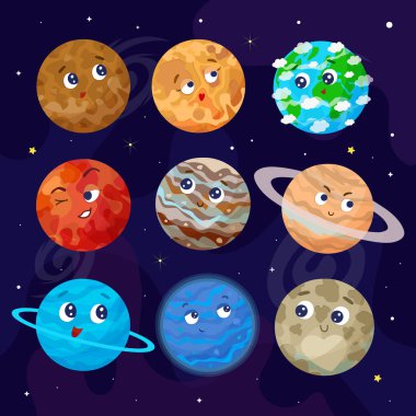 Vektör çizim yer evren.