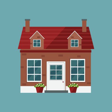 Ev Illustration. Kır evi