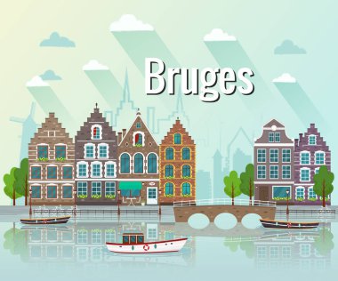 Bruges vektör çizim.