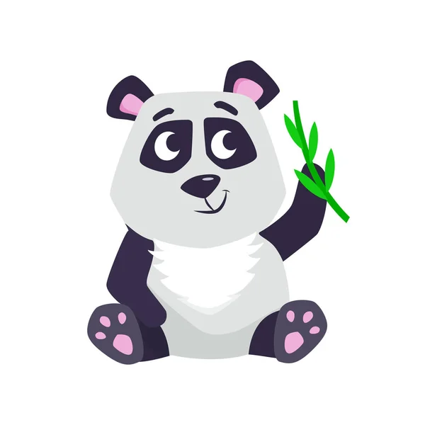 Desenhos animados bonitos panda ilustração vetorial . — Vetor de Stock