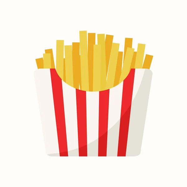 Illustration vectorielle des frites — Image vectorielle