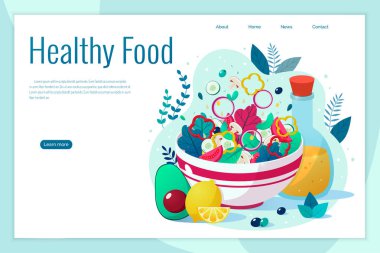 Bir kase sebze salatası. sağlıklı beslenme.