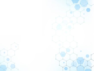 Geometric abstract hexagon technology. Vector eps 10