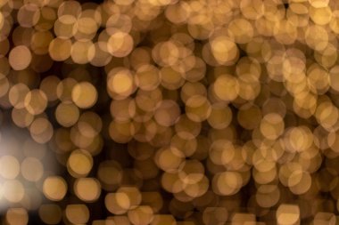 Altın soyut bokeh, açık renkli.