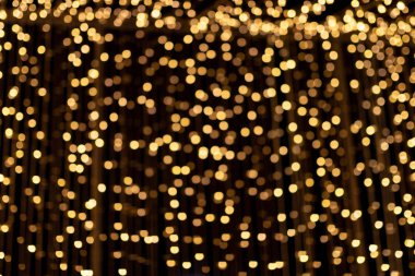 Altın soyut bokeh, açık renkli.