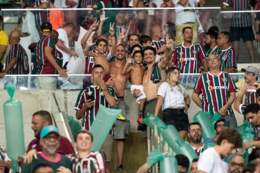 Rio de Janeiro, Rio de Janeiro, Brezilya - 29 Şubat 2024. Fluminense x LDU, Recopa 2024 Maracan Stadyumu Finali.                
