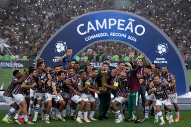 Rio de Janeiro, Rio de Janeiro, Brezilya - 29 Şubat 2024. Fluminense x LDU, Recopa 2024 Maracan Stadyumu Finali.                