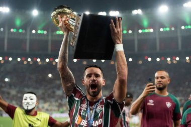 Rio de Janeiro, Rio de Janeiro, Brezilya - 29 Şubat 2024. Fluminense x LDU, Recopa 2024 Maracan Stadyumu Finali.                