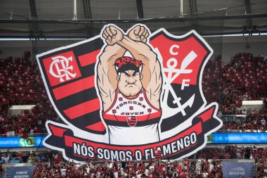 Rio de Janeiro, Rio de Janeiro, Brezilya - 31 Ağustos 2025. Flamengo x Gremio Maracana Stadyumu 'nda.                    