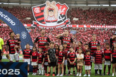 Rio de Janeiro, Rio de Janeiro, Brezilya - 31 Ağustos 2025. Flamengo x Gremio Maracana Stadyumu 'nda.                    