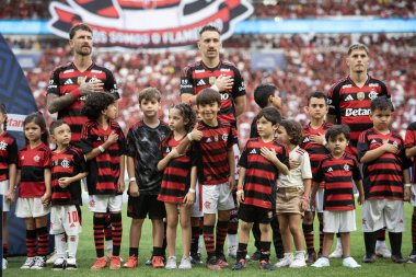 Rio de Janeiro, Rio de Janeiro, Brezilya - 31 Ağustos 2025. Flamengo x Gremio Maracana Stadyumu 'nda.                    