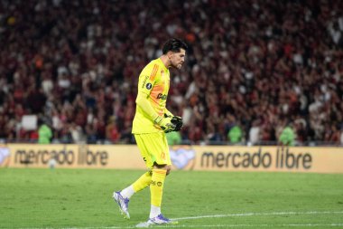 Rio de Janeiro, Rio de Janeiro, Brezilya - 18 Eylül 2025. Maracana Stadyumu 'nda Flamengo x Estudiantes (ARG).                   