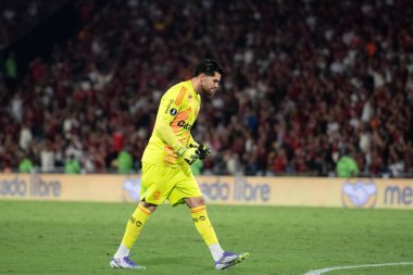 Rio de Janeiro, Rio de Janeiro, Brezilya - 18 Eylül 2025. Maracana Stadyumu 'nda Flamengo x Estudiantes (ARG).                   