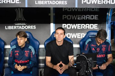 Rio de Janeiro, Rio de Janeiro, Brezilya - 18 Eylül 2025. Maracana Stadyumu 'nda Flamengo x Estudiantes (ARG).                   