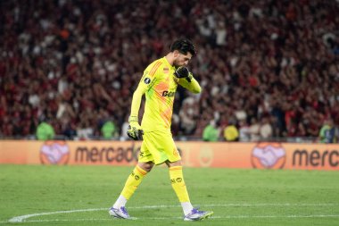 Rio de Janeiro, Rio de Janeiro, Brezilya - 18 Eylül 2025. Maracana Stadyumu 'nda Flamengo x Estudiantes (ARG).                   