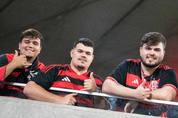 Rio de Janeiro, Rio de Janeiro, Brezilya - 18 Eylül 2025. Maracana Stadyumu 'nda Flamengo x Estudiantes (ARG).                   