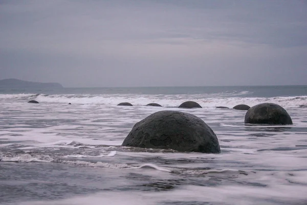 Moeraki Boulders Otago Isla Sur Nueva Zelanda — Foto de Stock