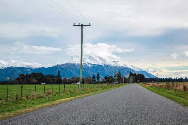 Widok Mount Hutt Methven Village Canterbury Południowa Wyspa Nowa Zelandia — Zdjęcie stockowe
